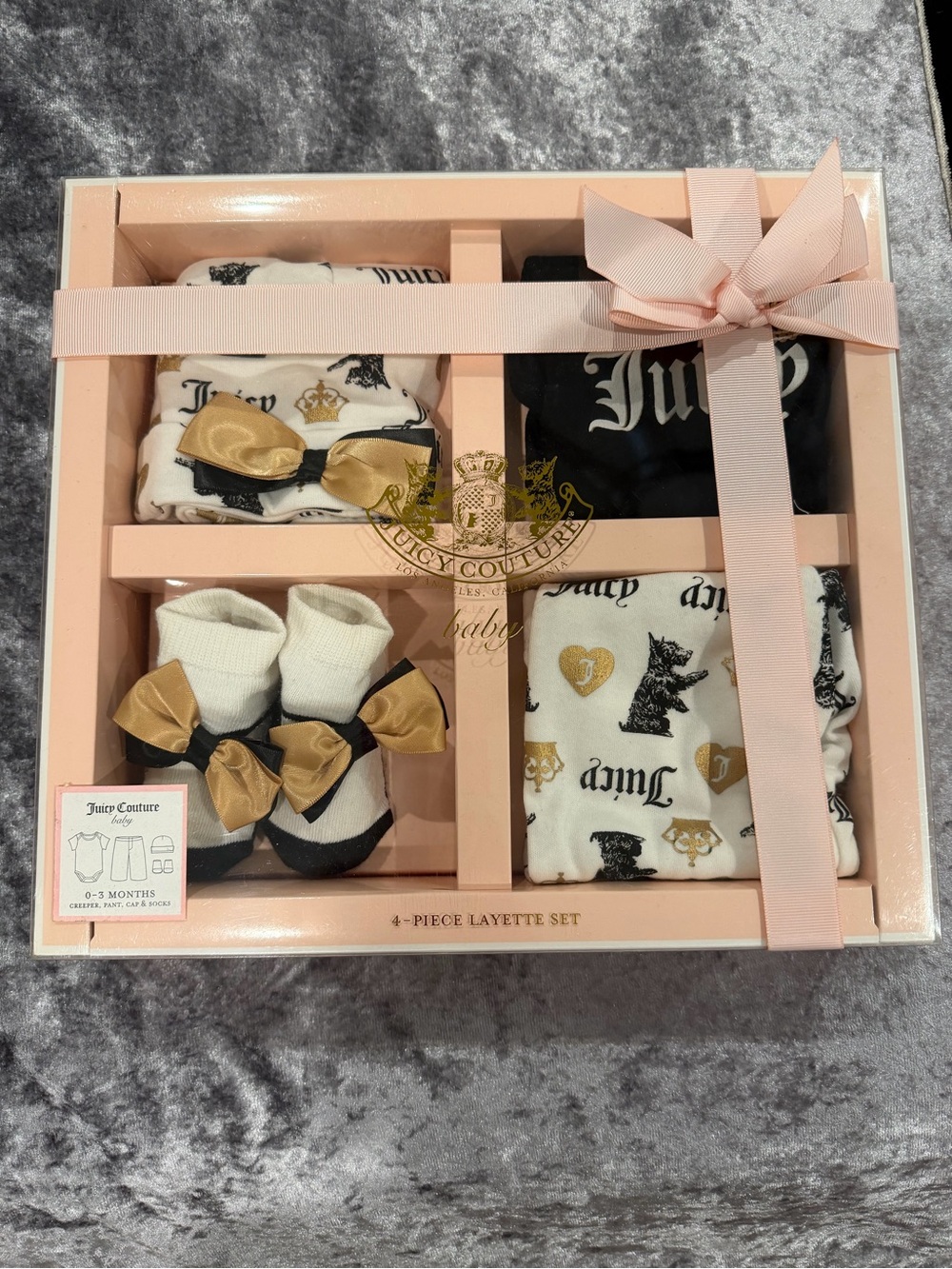 Juicy Couture Pink Baby Layette Gift Set